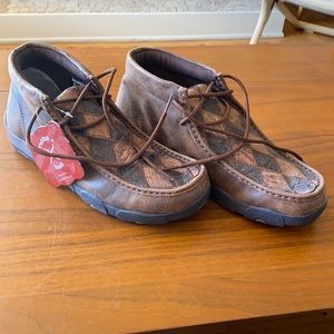 Twisted X boots men’s diamond driving moccasin shoes